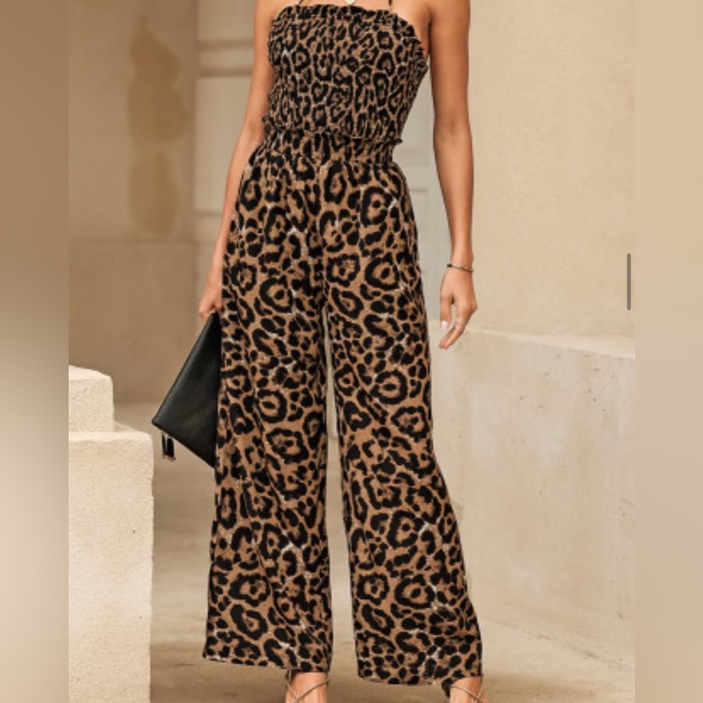 Leopard Print Jumpsuit